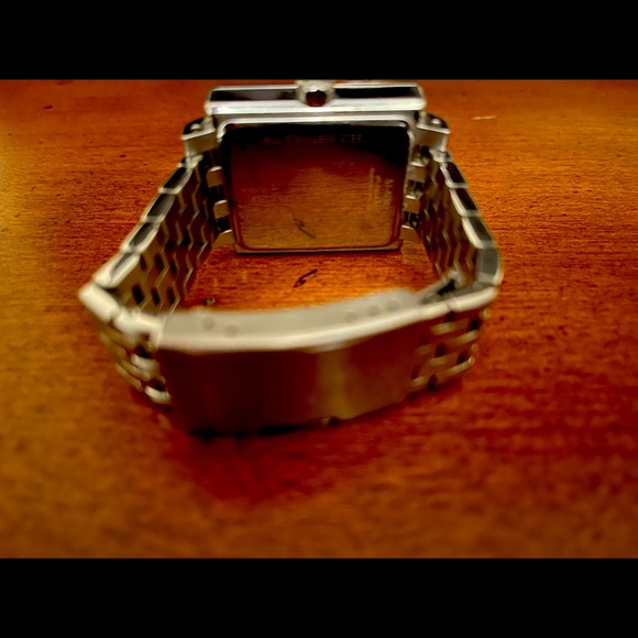 Fossil chrome silver Chronograph crystal face large ladies watch - Picture 2 of 3